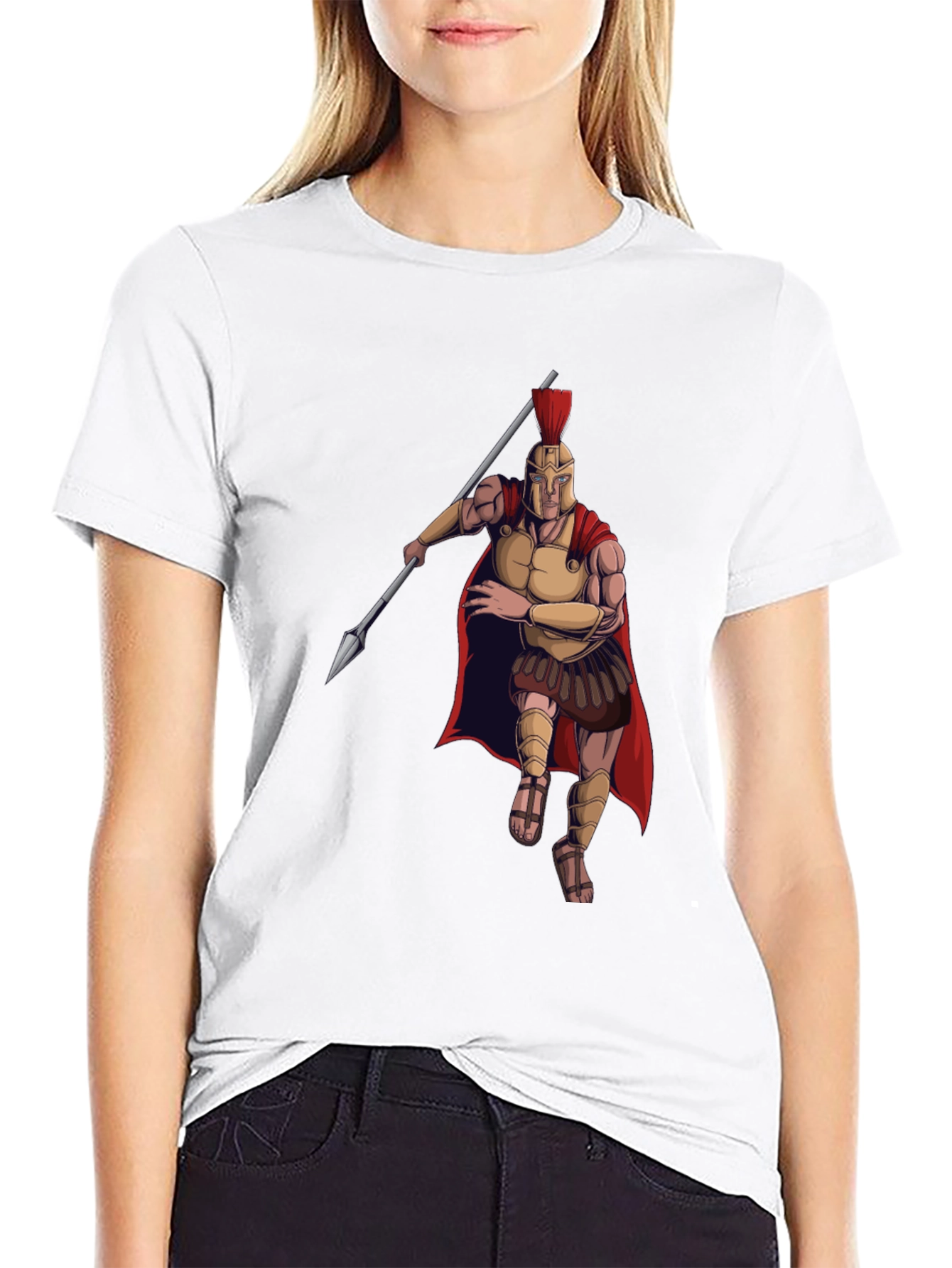 Spartan Warrior Graphic T-Shirt