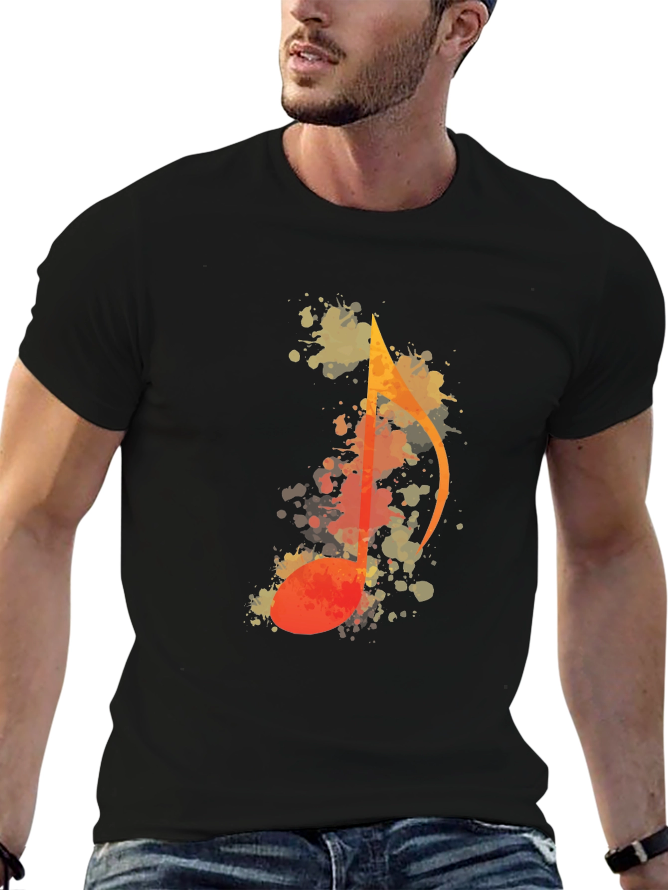 Musical Note Graphic T-Shirt