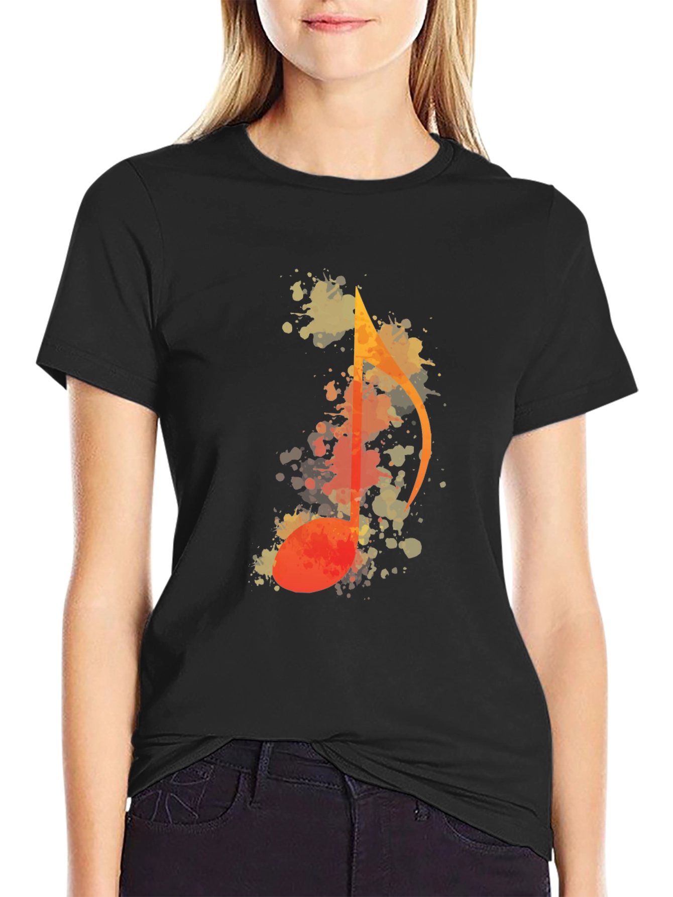 Musical Note Graphic T-Shirt