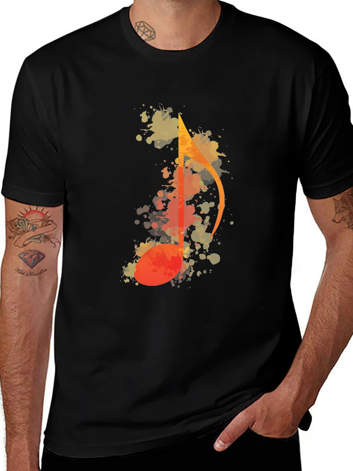 Musical Note Graphic T-Shirt
