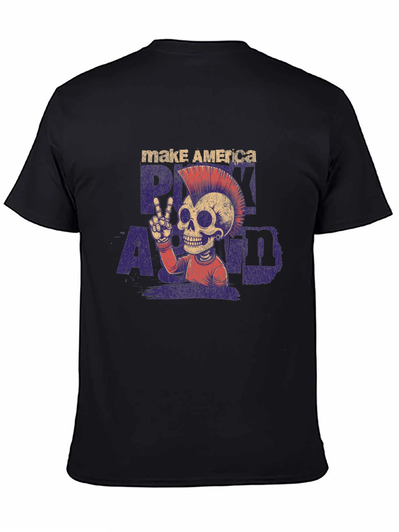 Punk Skull Graphic T-Shirt