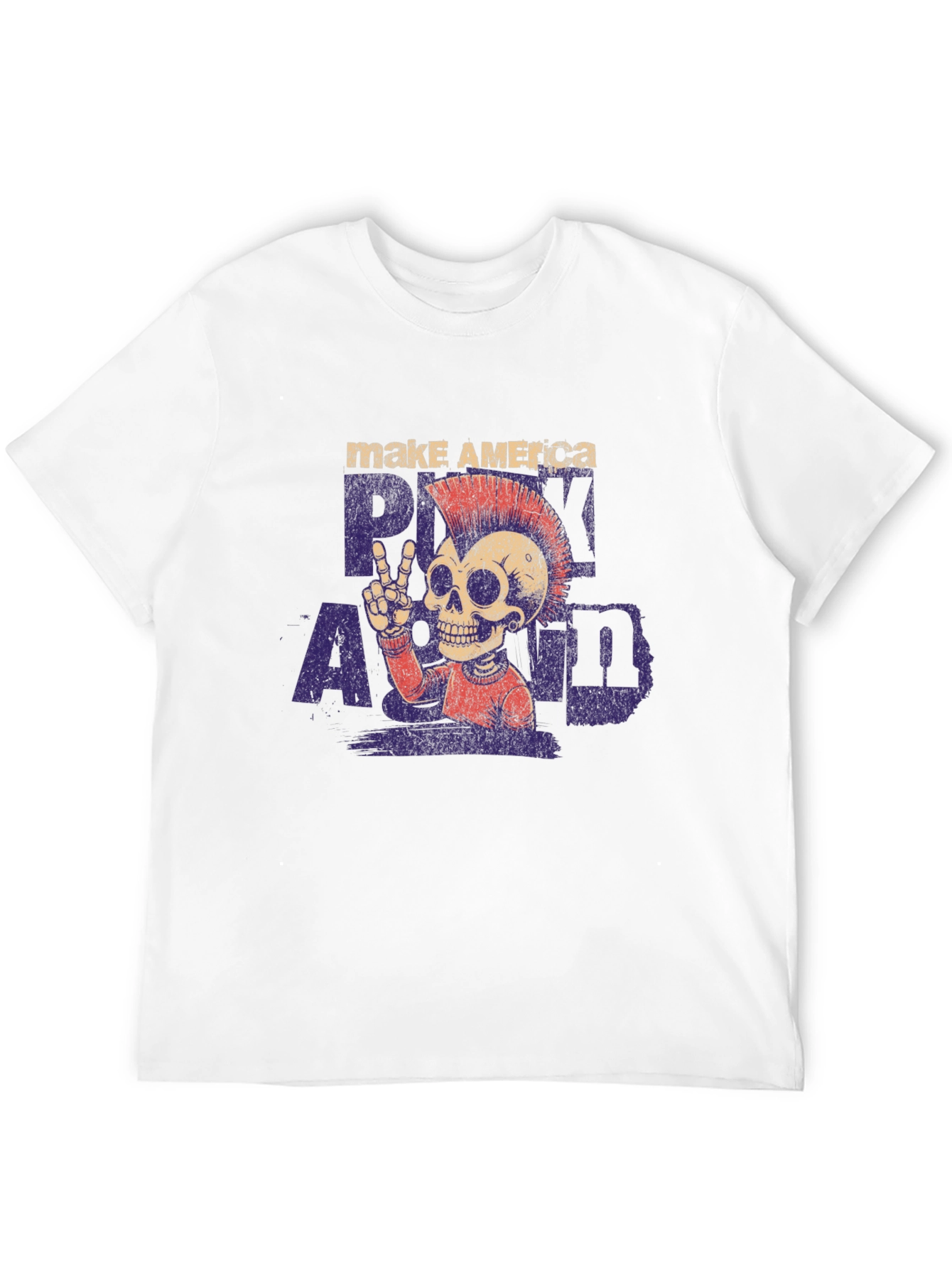 Punk Skull Graphic T-Shirt