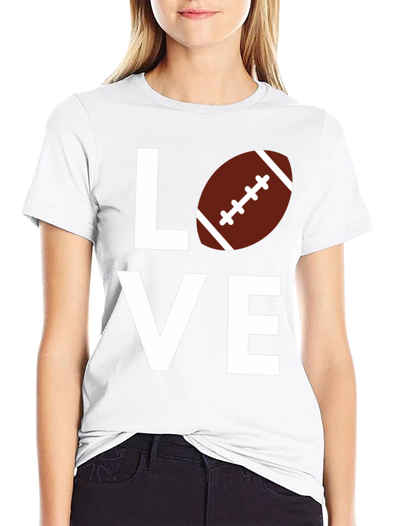 Love Football Graphic T-Shirt