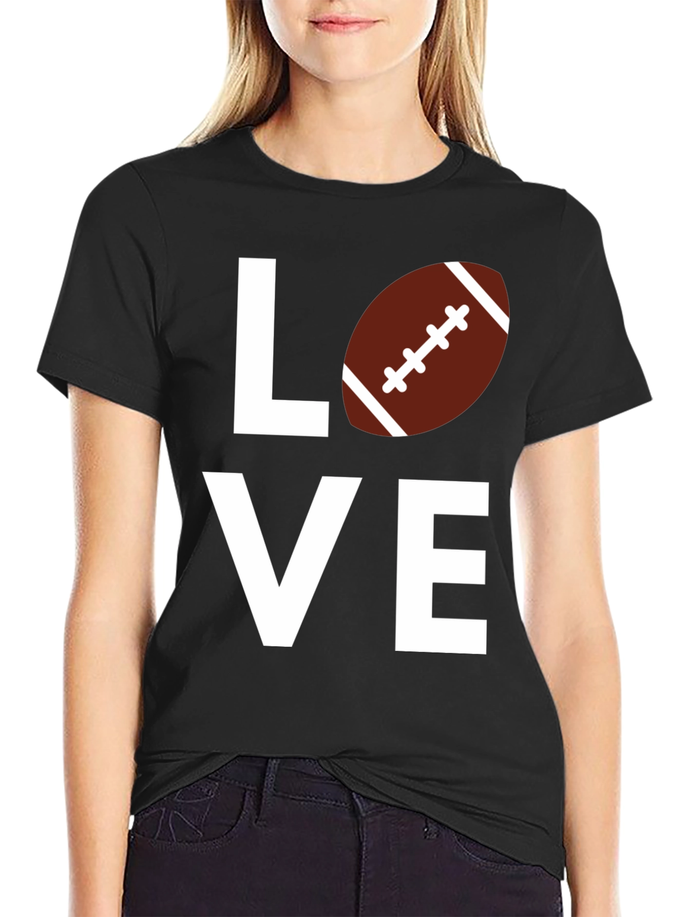 Love Football Graphic T-Shirt