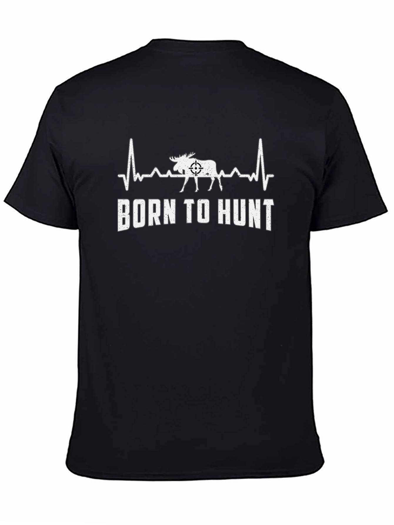 Born to Hunt Moose Heartbeat T-Shirt