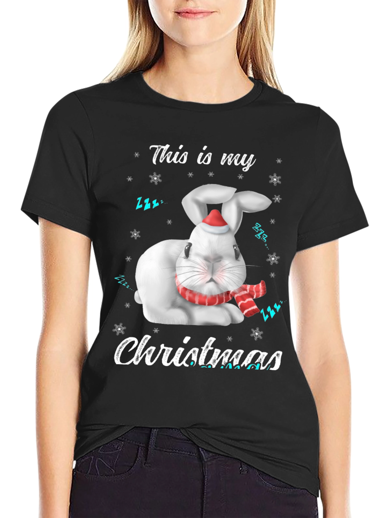 This is My Christmas Rabbit Graphic T-Shirt