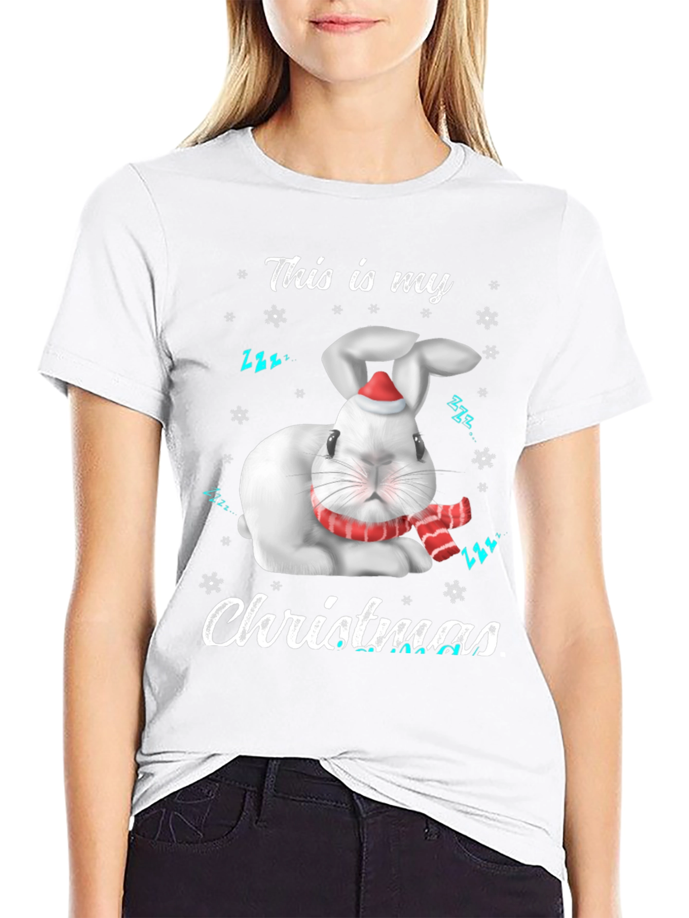 This is My Christmas Rabbit Graphic T-Shirt