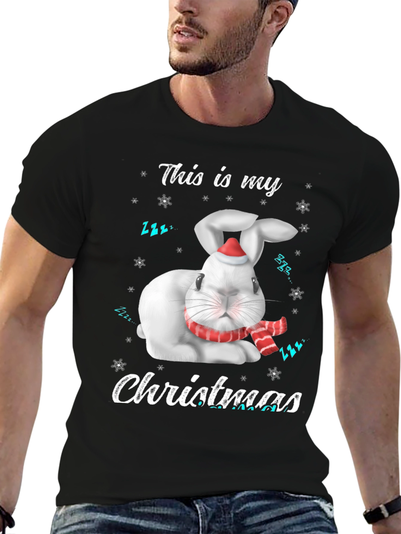 This is My Christmas Rabbit Graphic T-Shirt