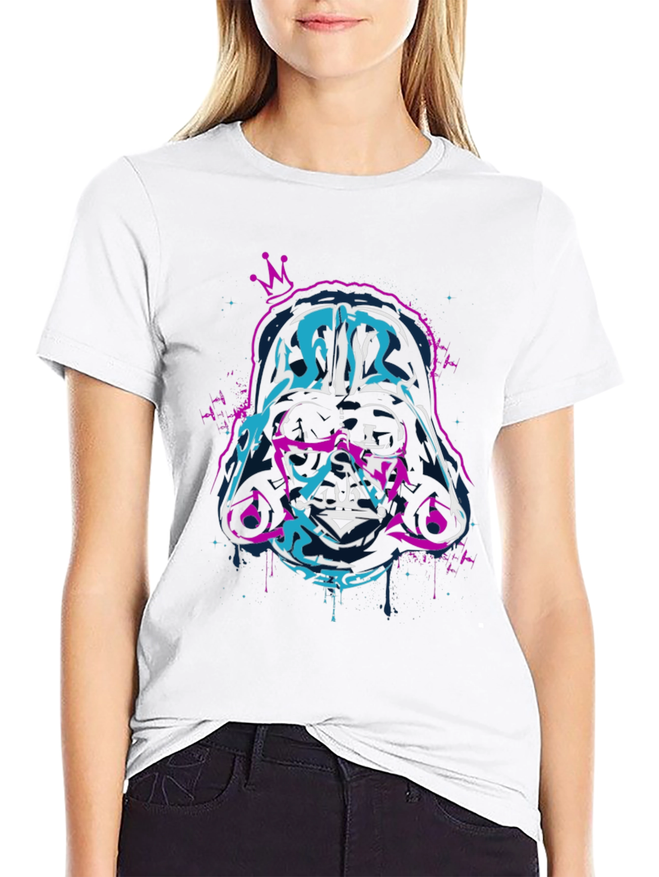 Darth Vader Crown Graphic T-Shirt