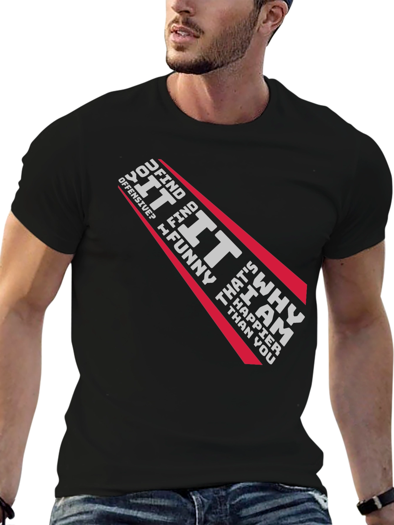 Offensive Humor Graphic T-Shirt -  Funny Graphic Tee