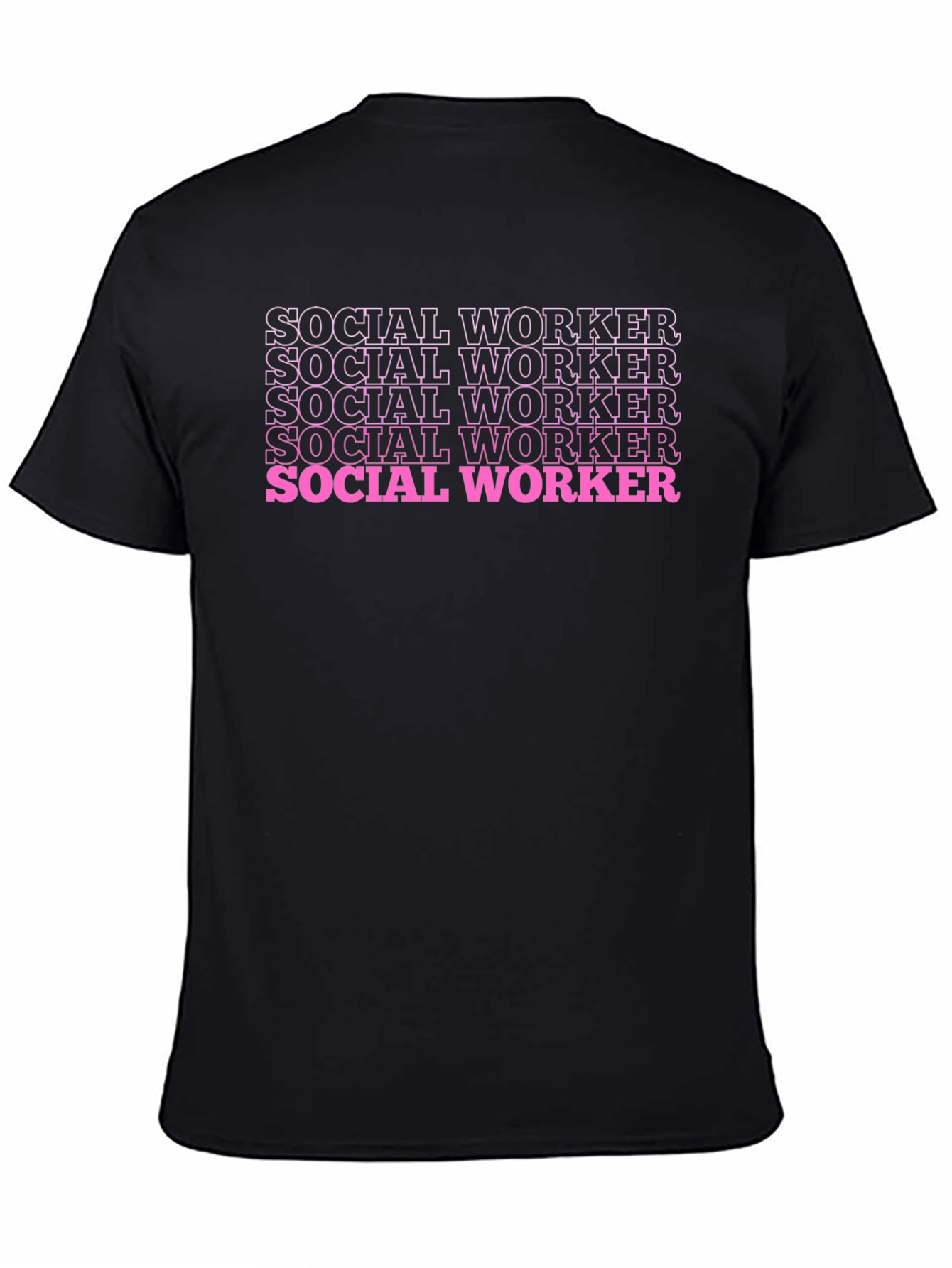 Social Worker T-Shirt - Trendy Text Design