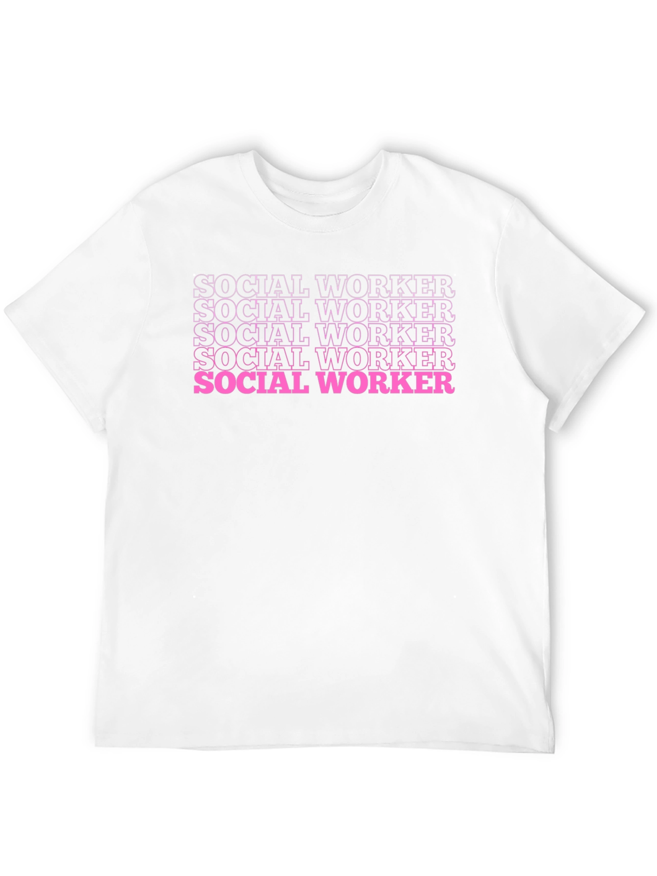 Social Worker T-Shirt - Trendy Text Design
