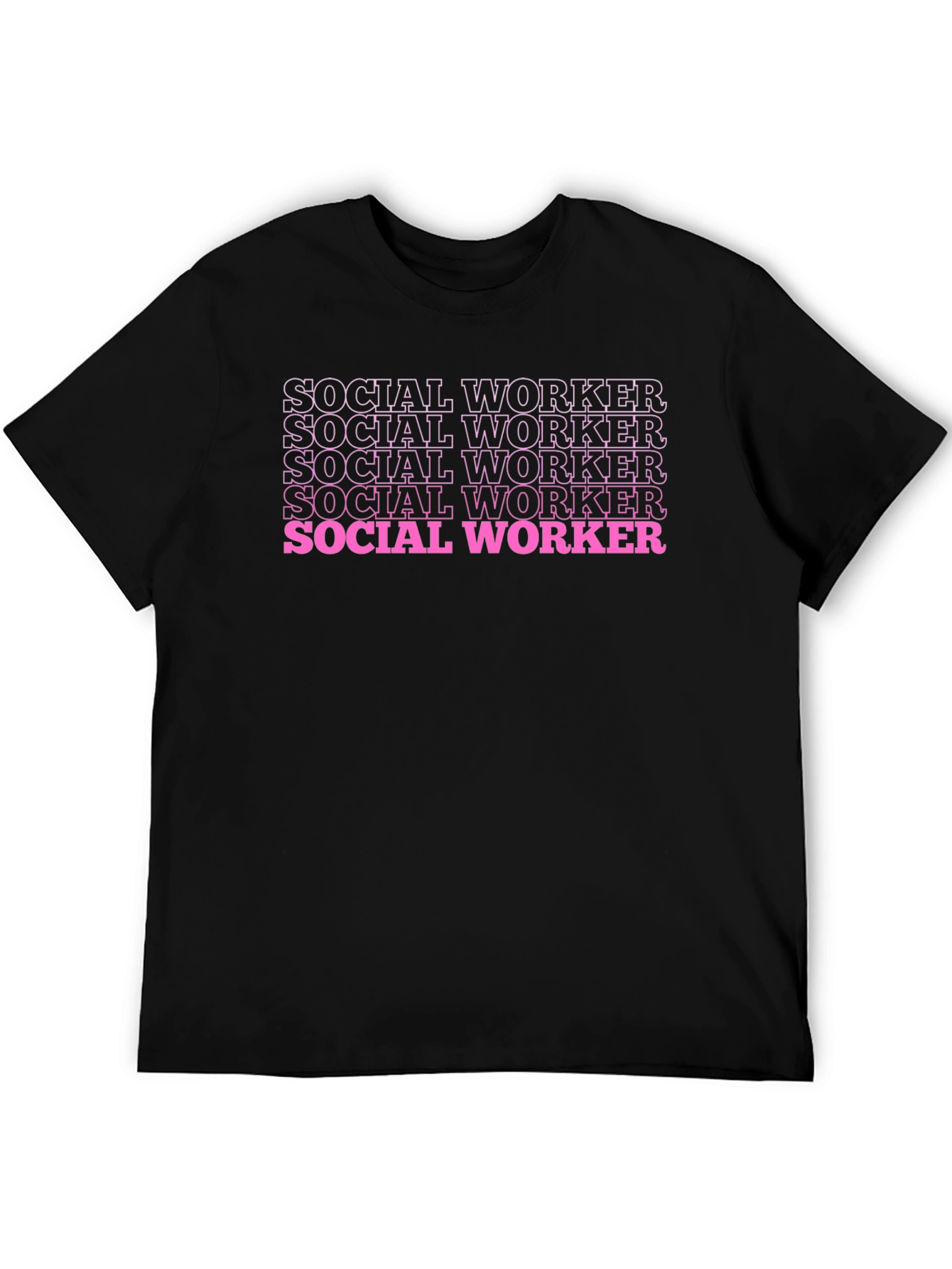 Social Worker T-Shirt - Trendy Text Design