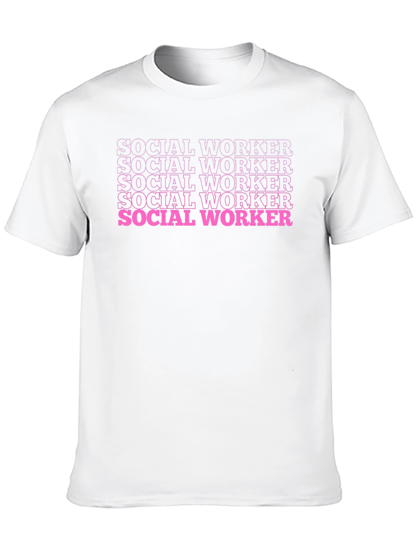 Social Worker T-Shirt - Trendy Text Design