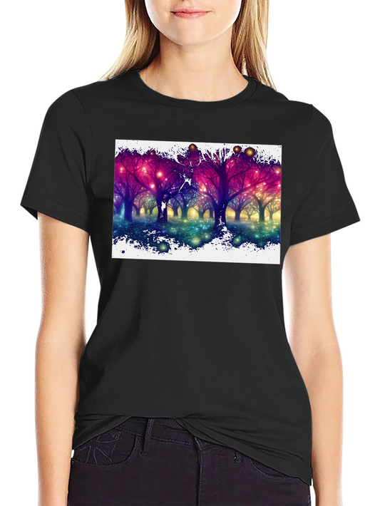 Enchanted Forest Black Tee