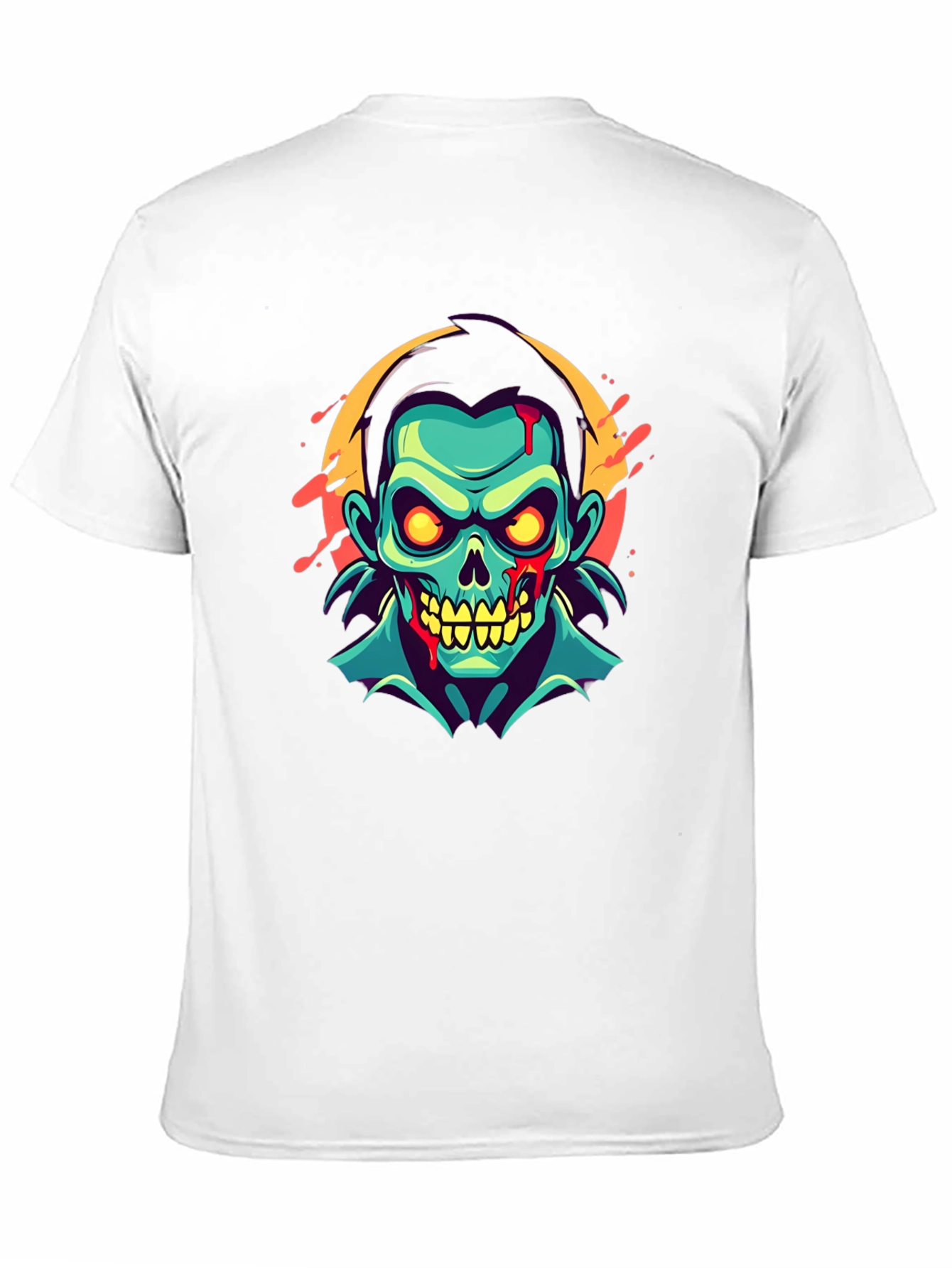 Zombie Graphic Print T-Shirt - Unique Halloween Fashion