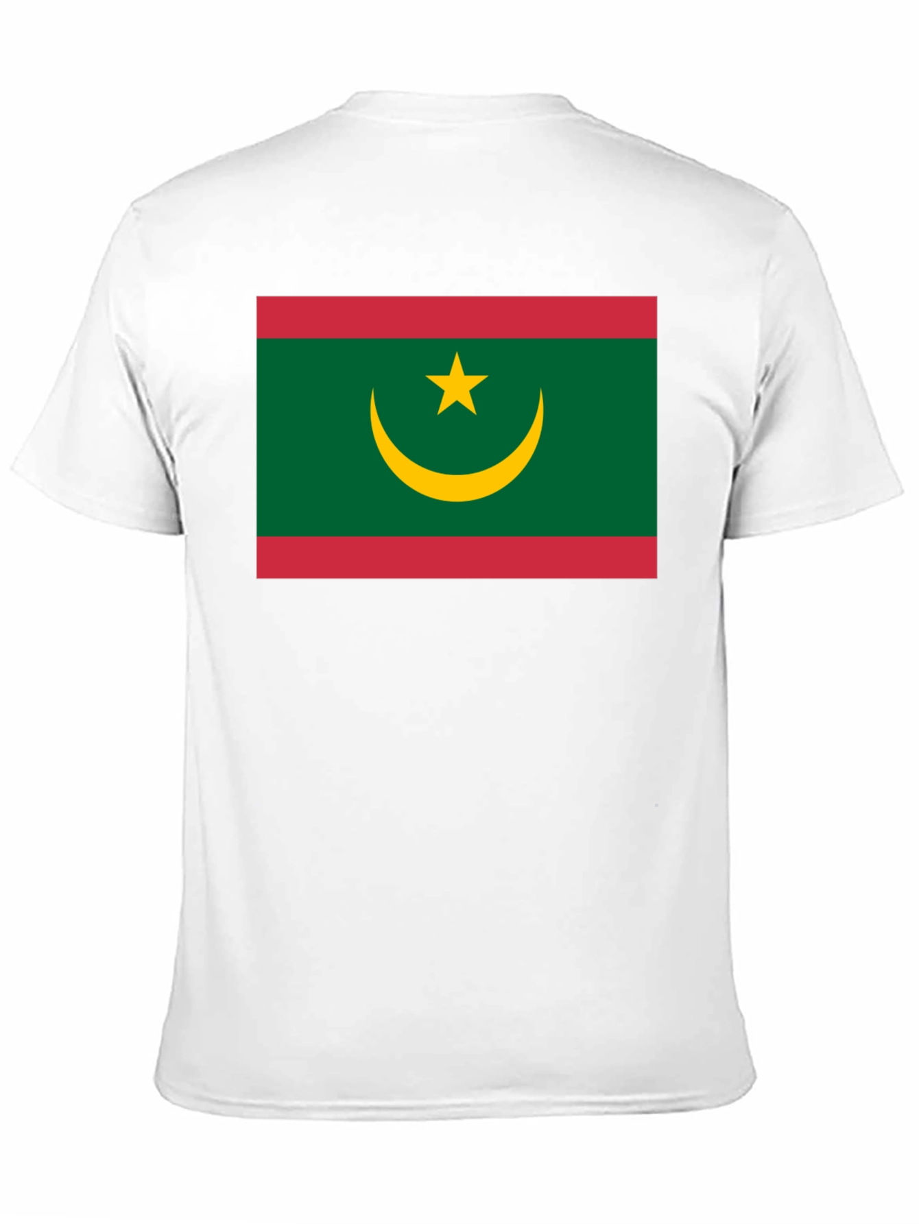 Mauritania Flag T-Shirt - Black Crew Neck Tee