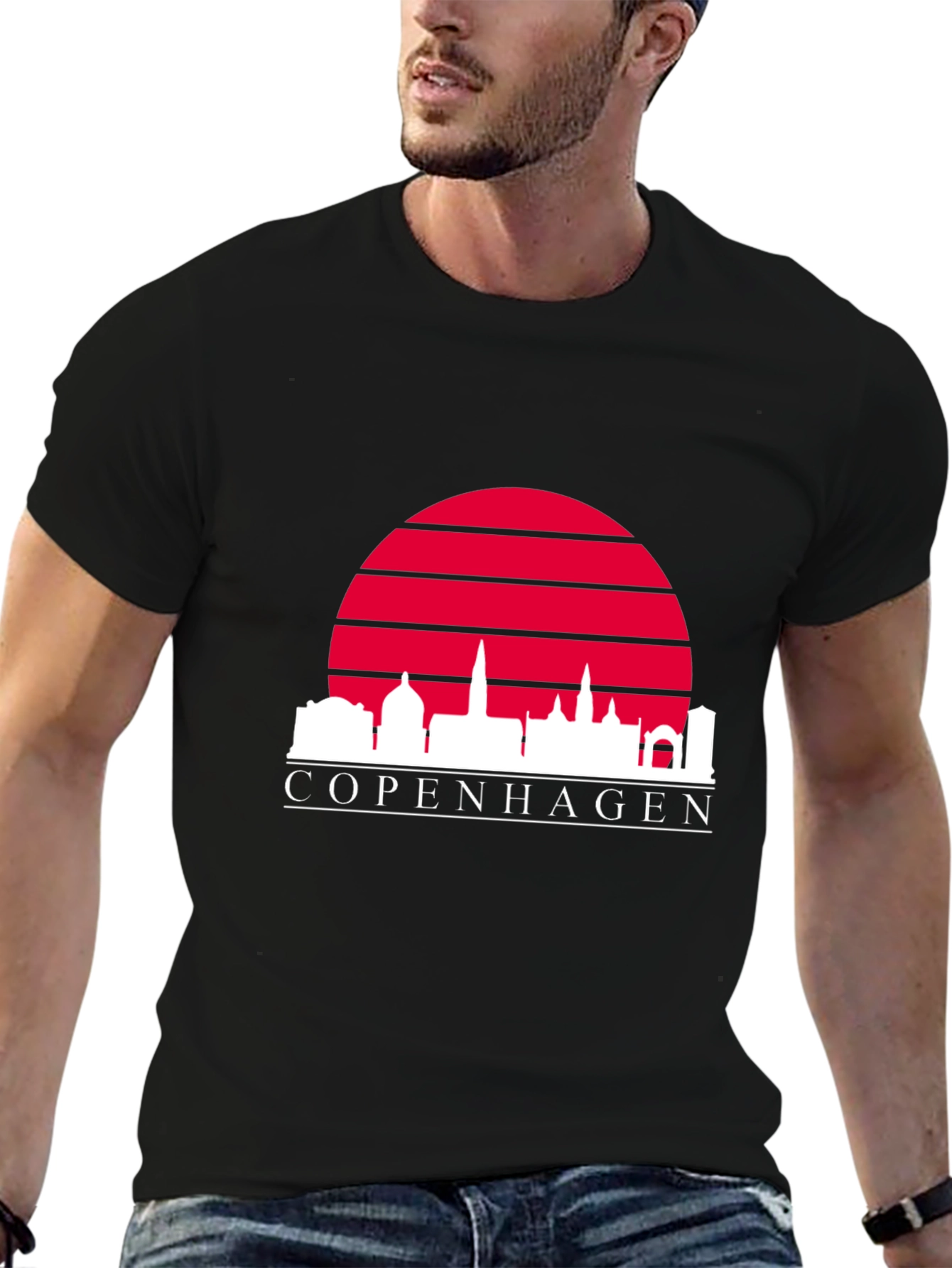 Copenhagen Skyline Graphic Tee