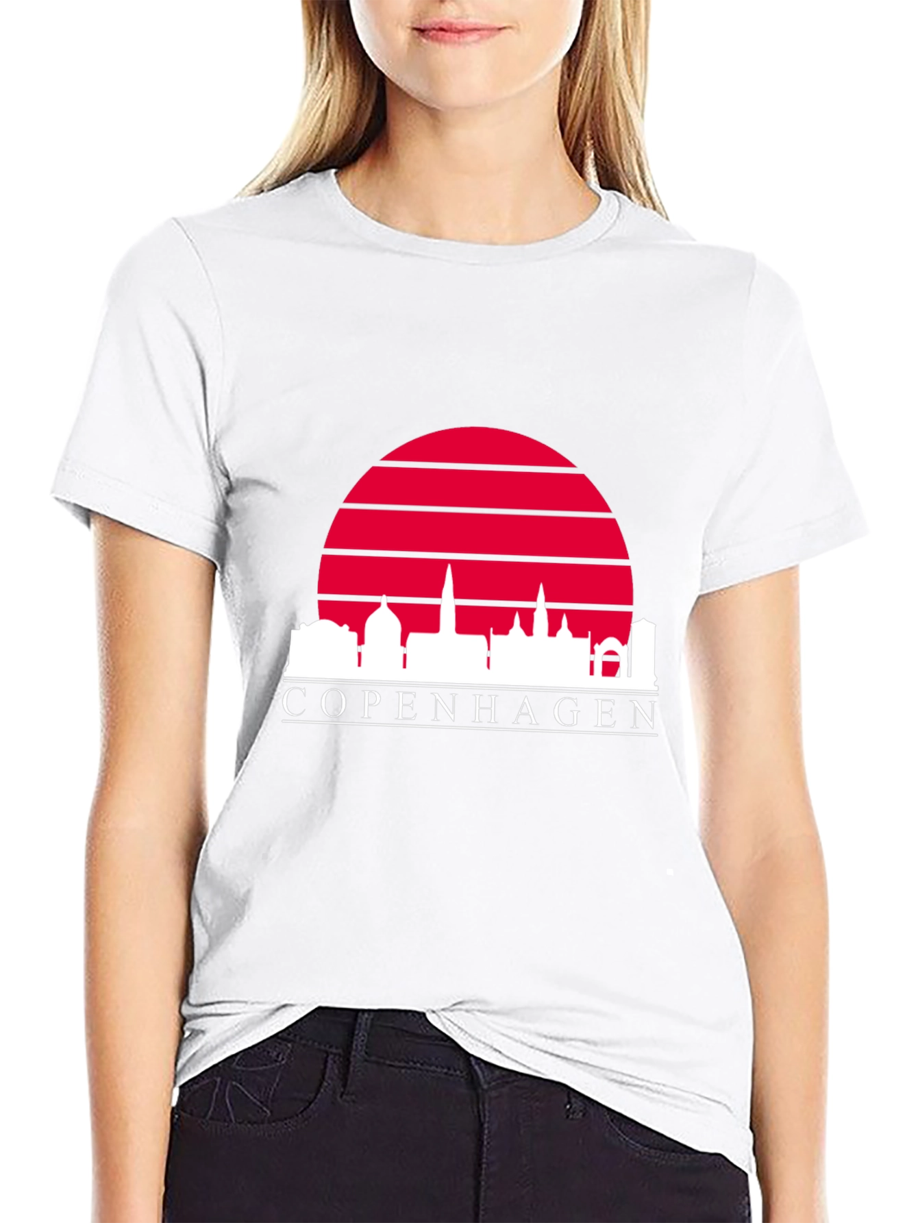 Copenhagen Skyline Graphic Tee
