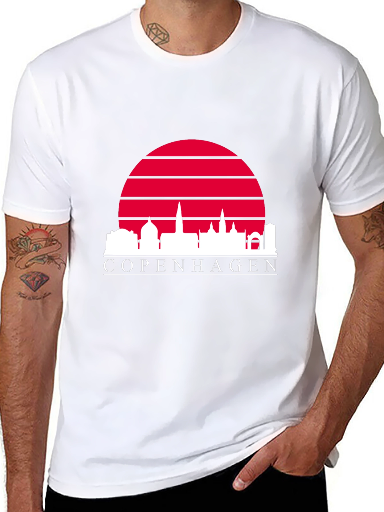 Copenhagen Skyline Graphic Tee