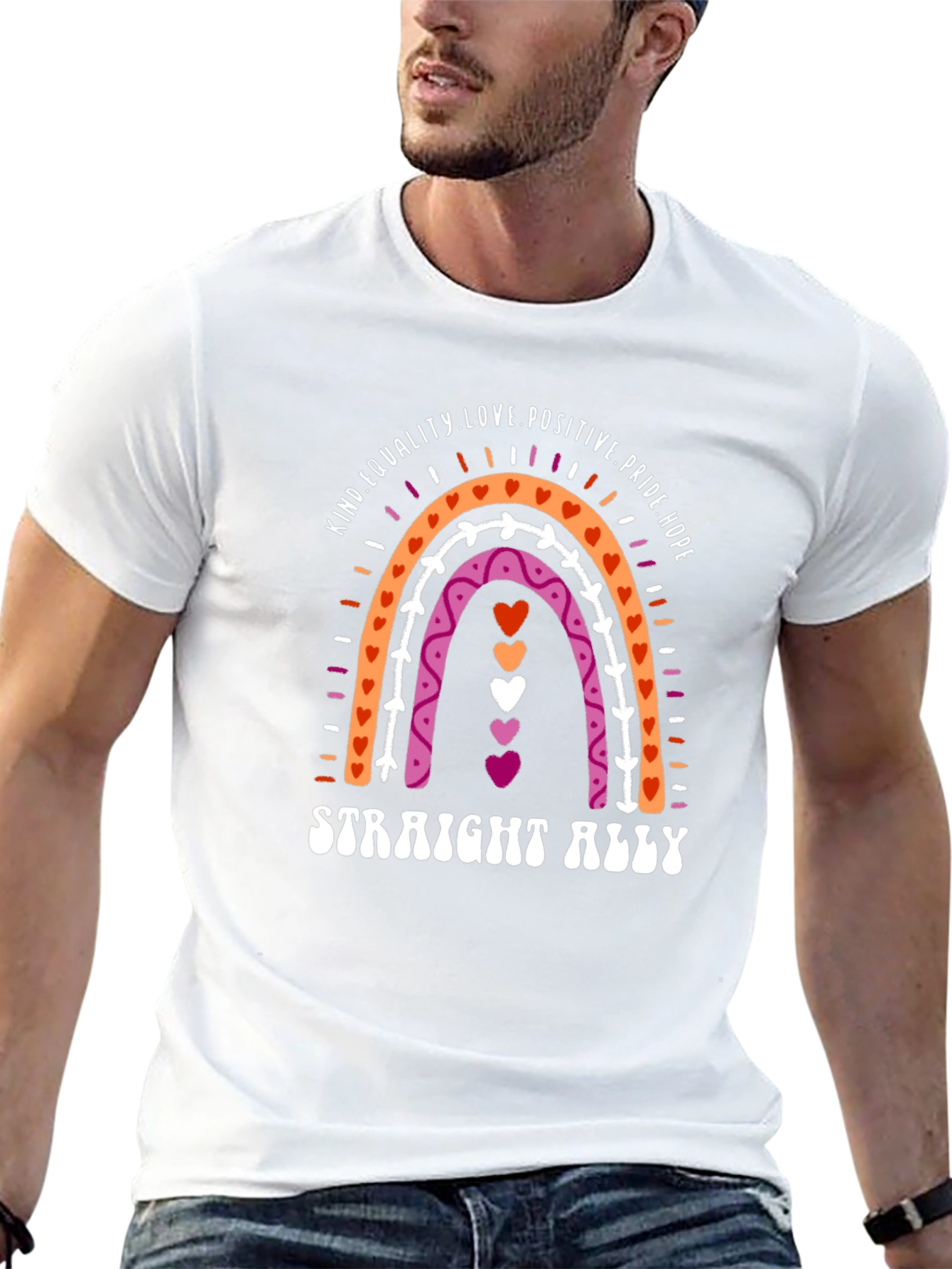 Straight Ally Rainbow Pride T-Shirt