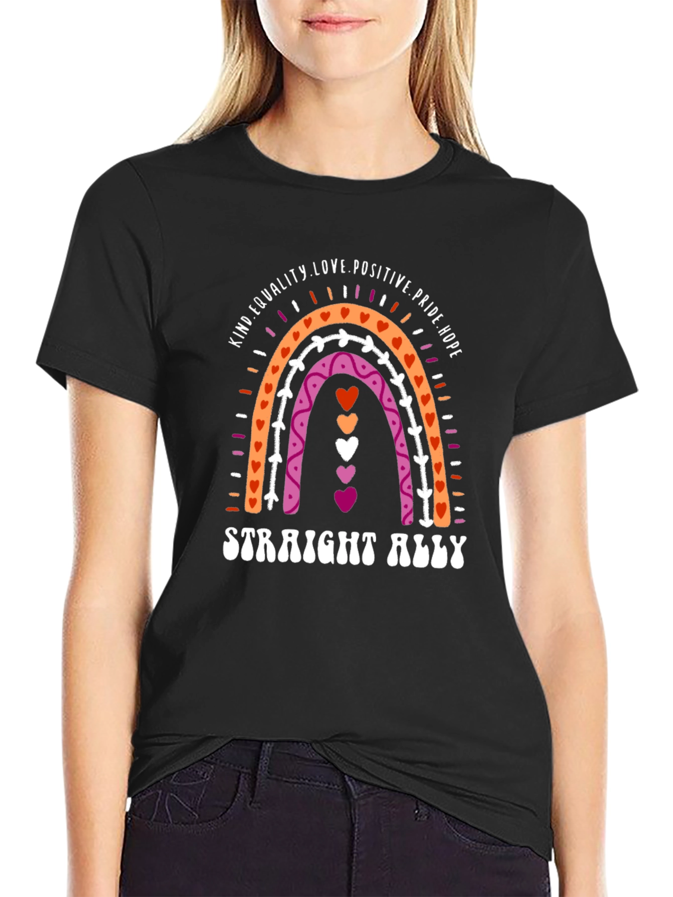 Straight Ally Rainbow Pride T-Shirt