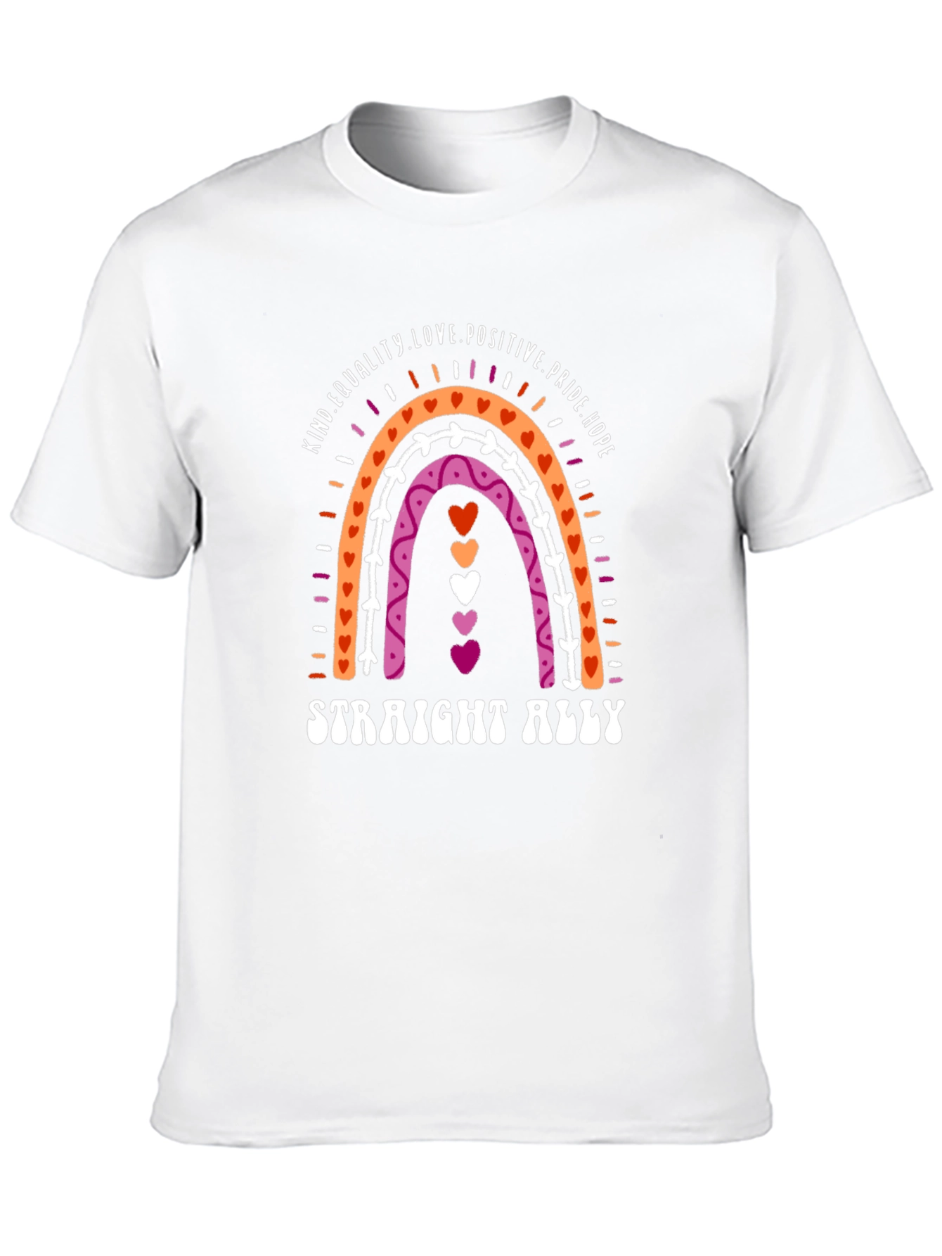 Straight Ally Rainbow Pride T-Shirt