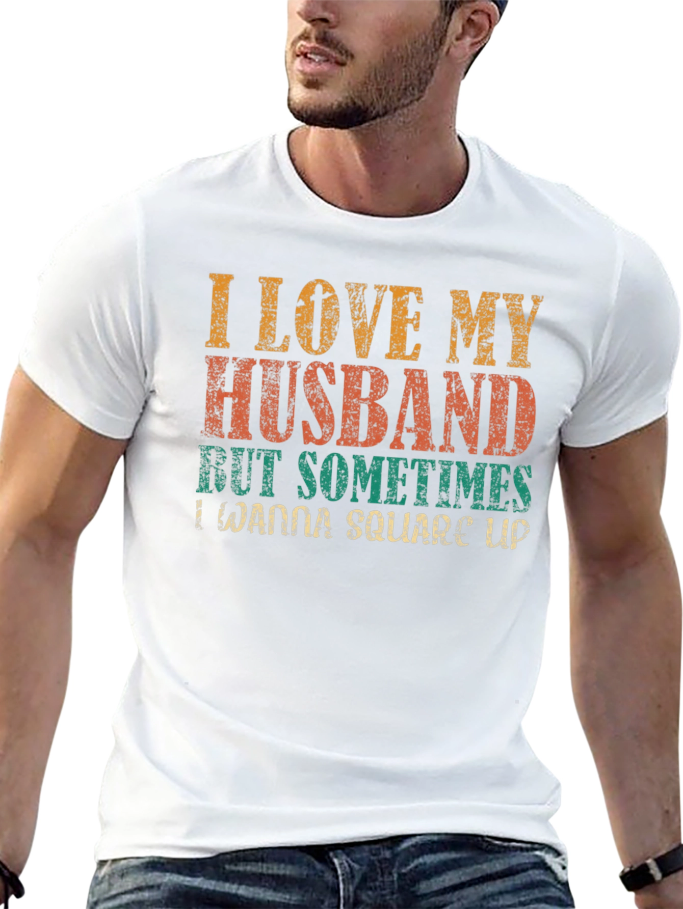 I Love My Husband Novelty Graphic Tee