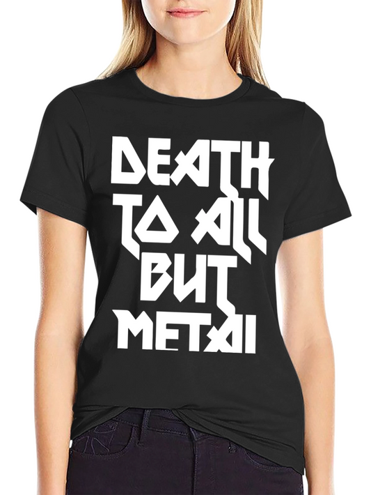 Death To All But Metal Black Graphic Tee