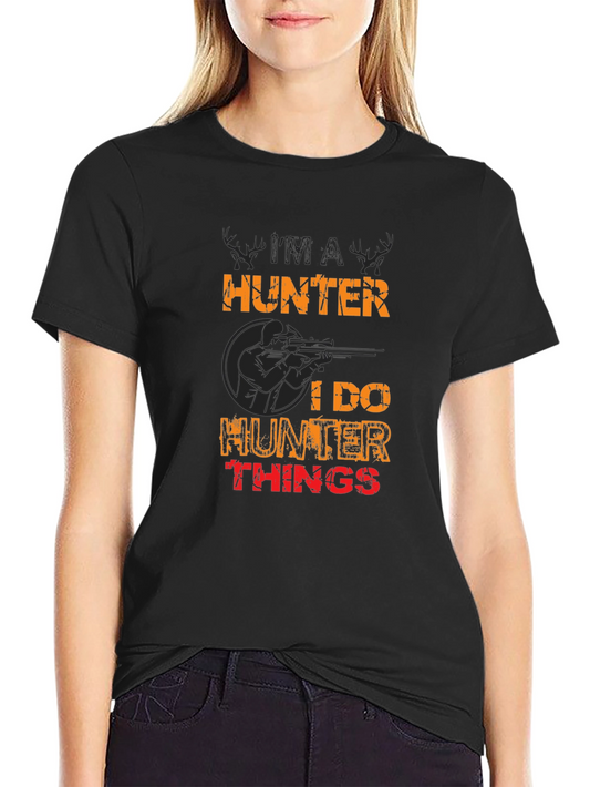 Hunter Graphic Tee - Black Short Sleeve Shirt