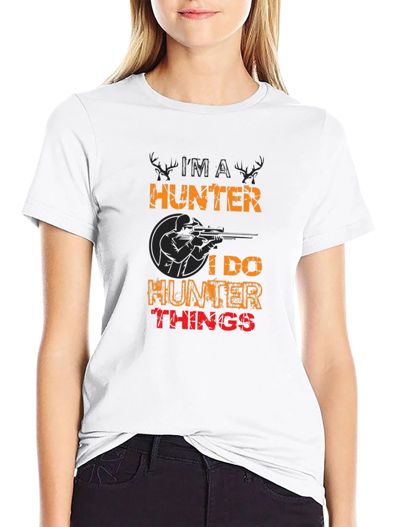 Hunter Graphic Tee - Black Short Sleeve Shirt