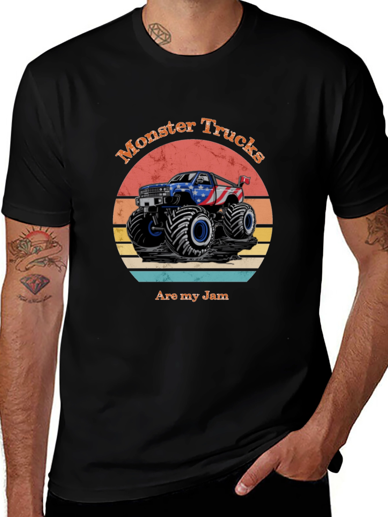 Monster Trucks Are My Jam Graphic Tee