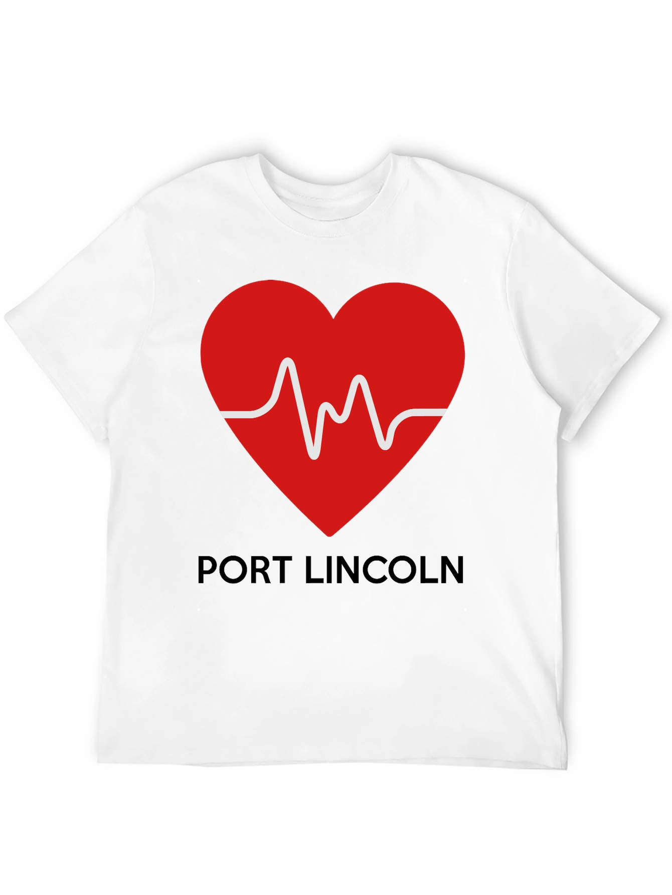 Port Lincoln Heartbeat T-Shirt - Black Tee