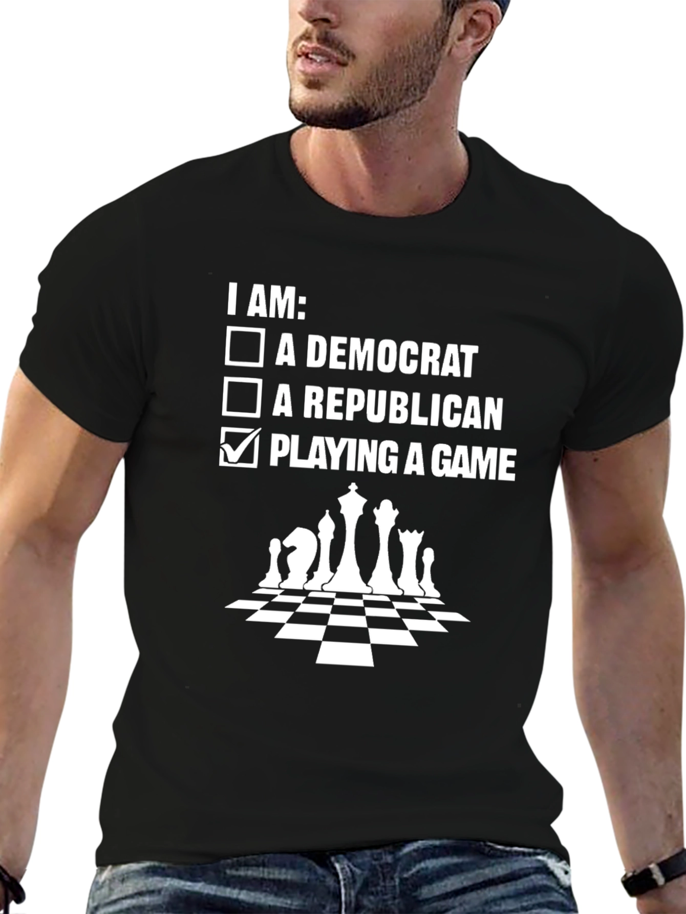 I Am Playing a Game T-Shirt - Chess Design
