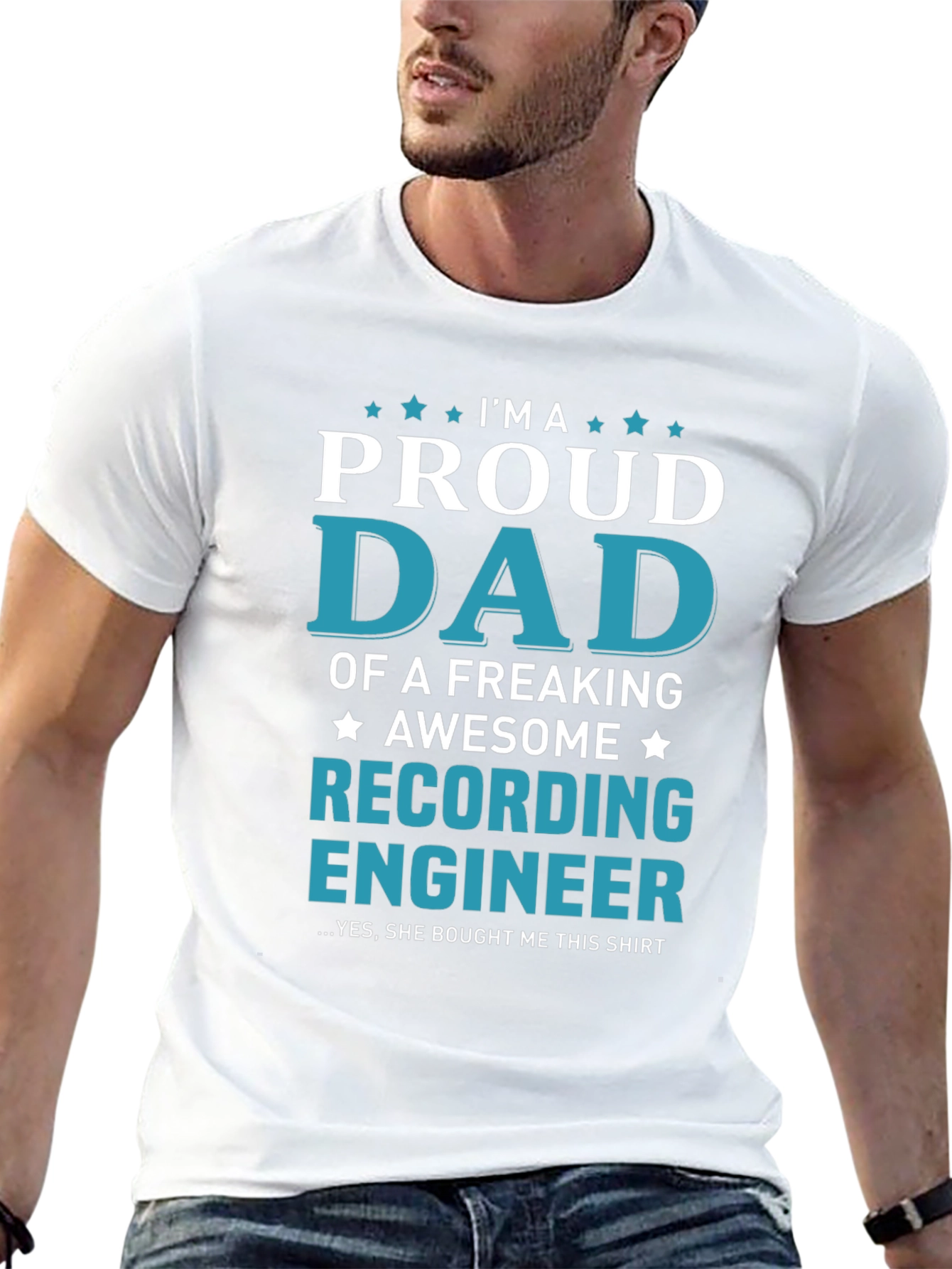 Proud Dad Recording Engineer T-Shirt