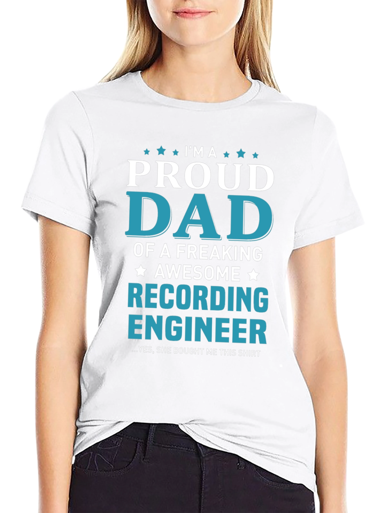 Proud Dad Recording Engineer T-Shirt