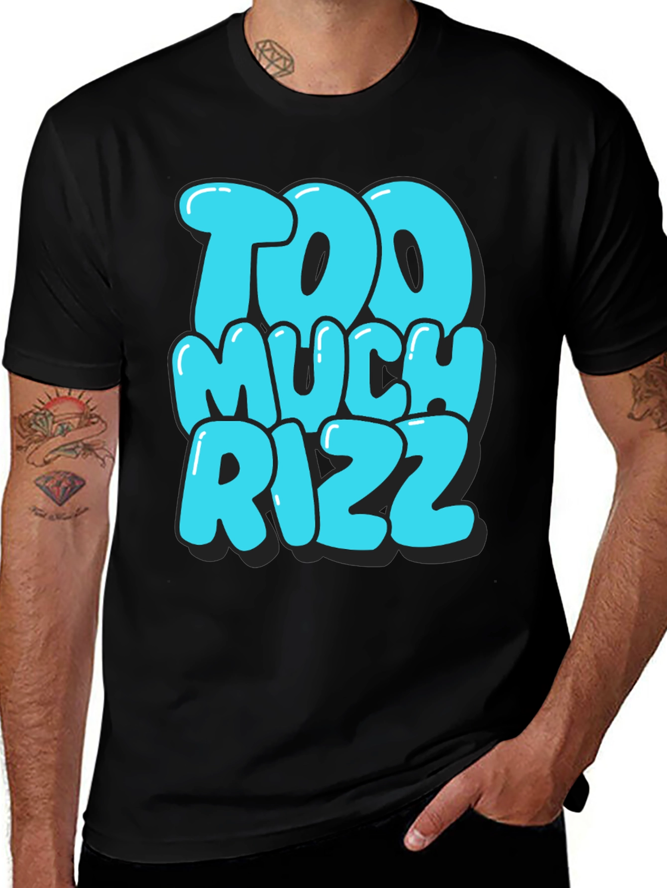 Too Much Rizz Graphic Tee