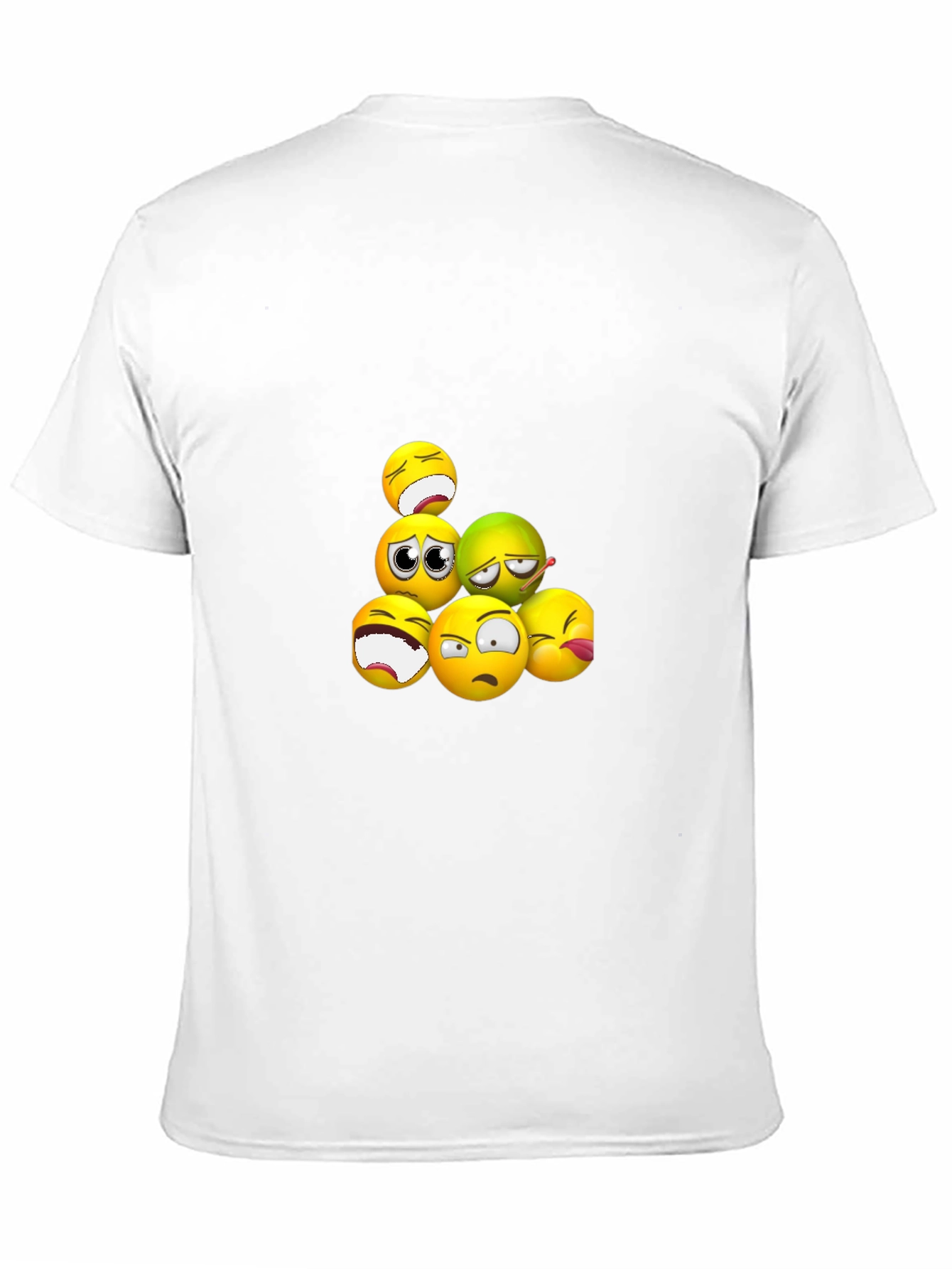 Emoji Expression Black T-Shirt