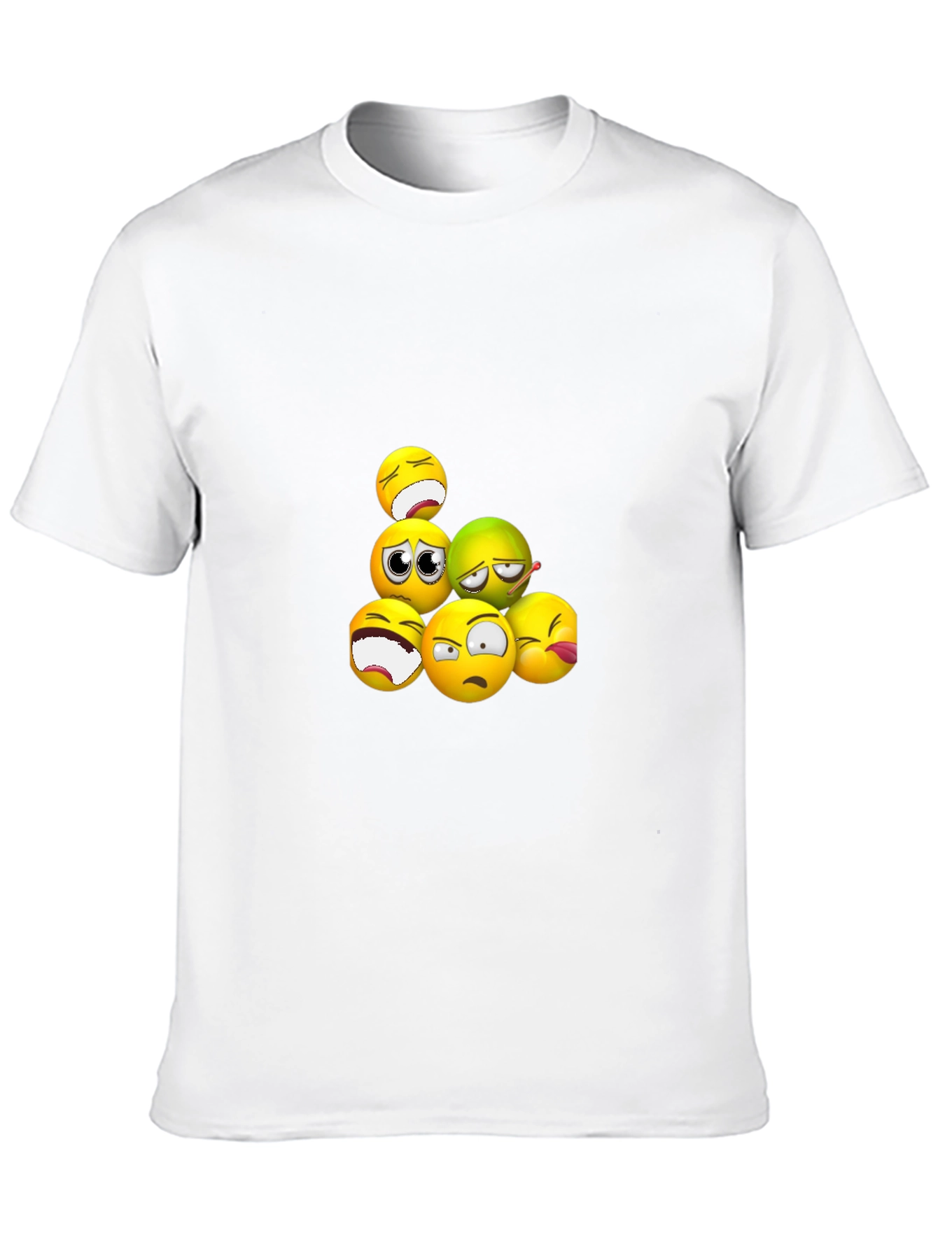 Emoji Expression Black T-Shirt