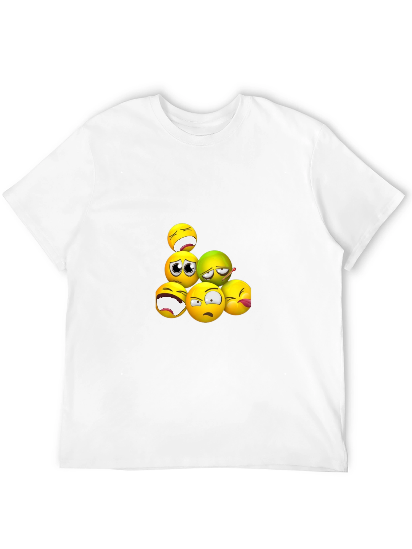 Emoji Expression Black T-Shirt