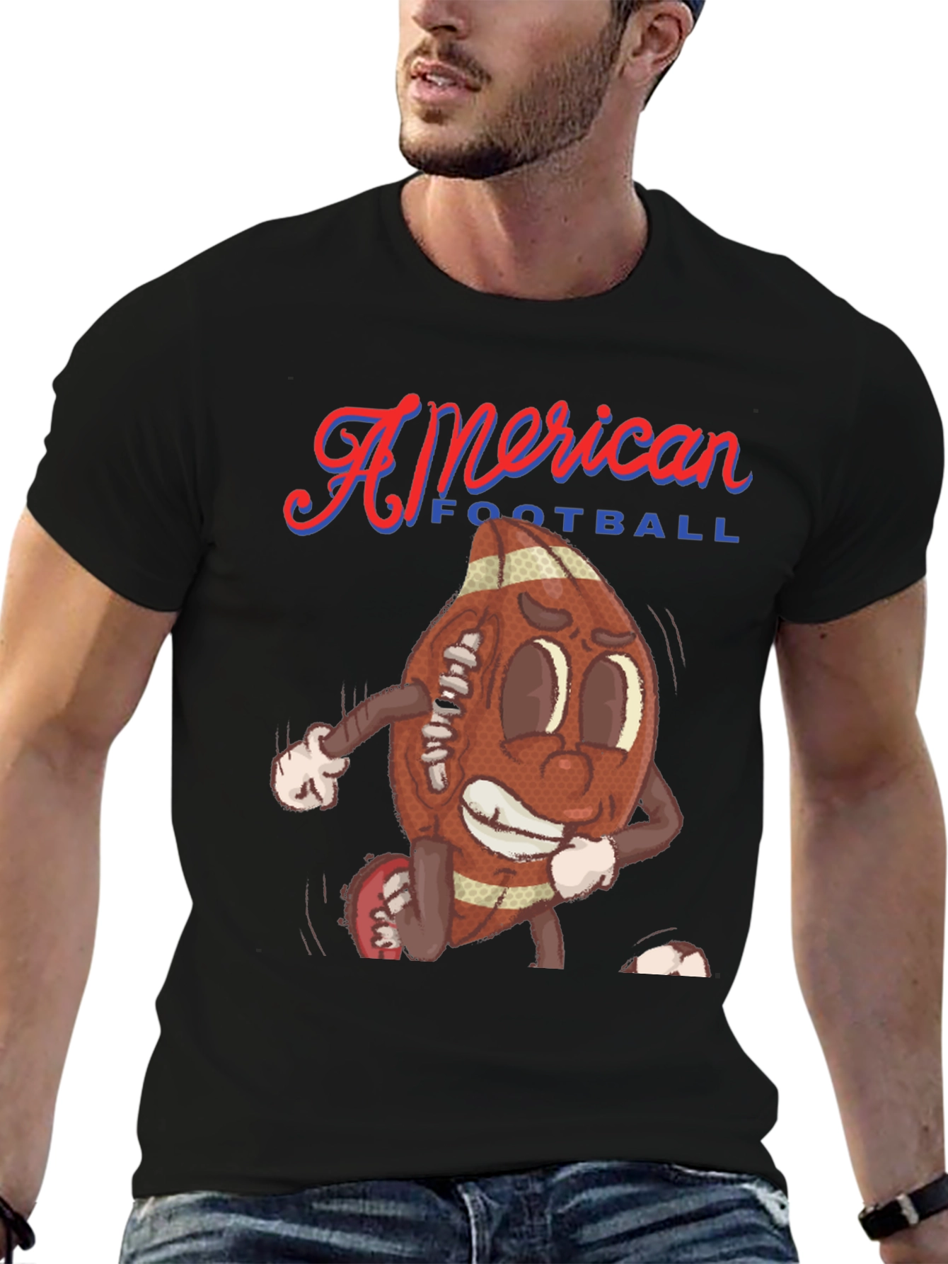 American Football Cartoon Tee