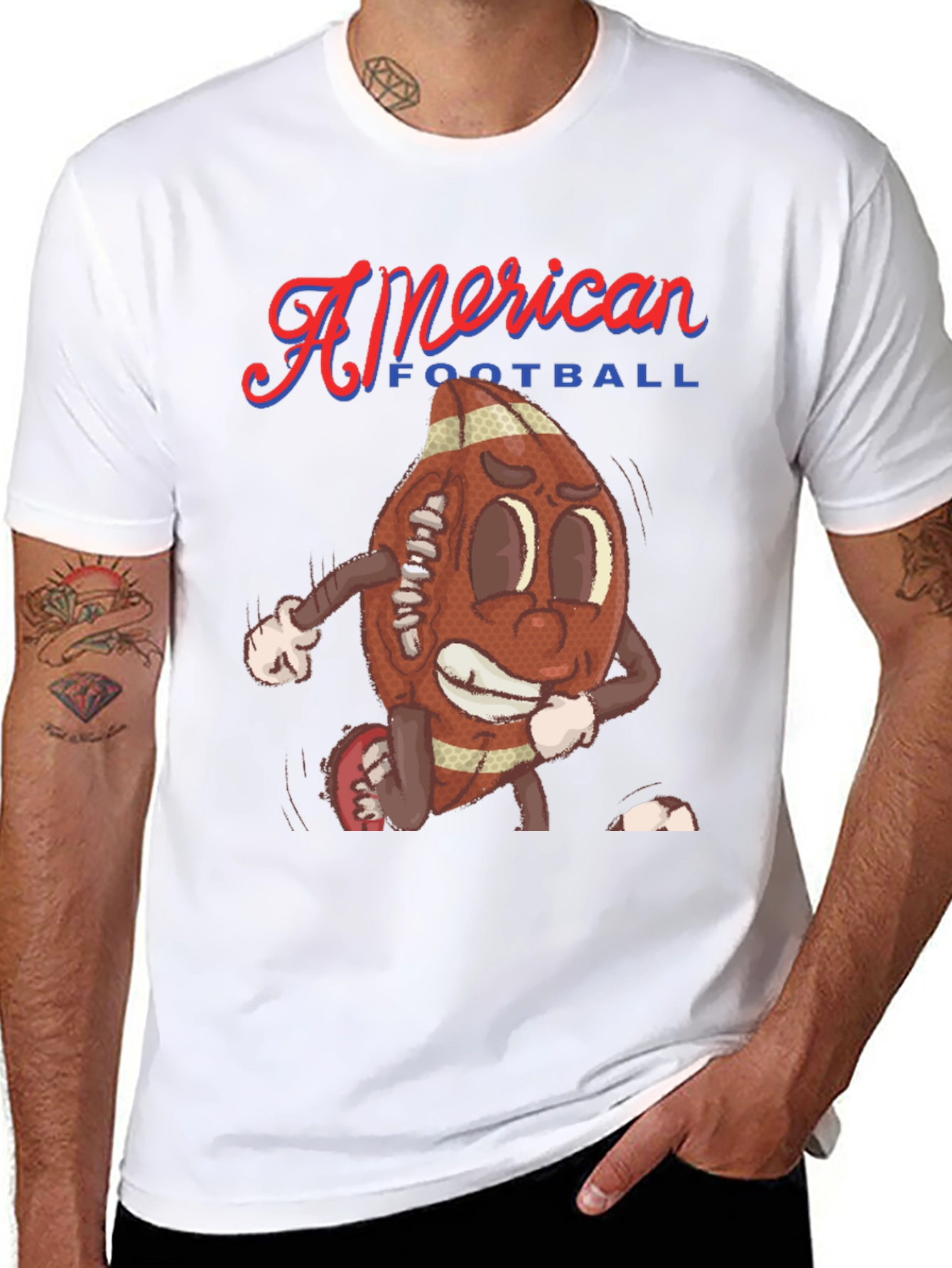 American Football Cartoon Tee