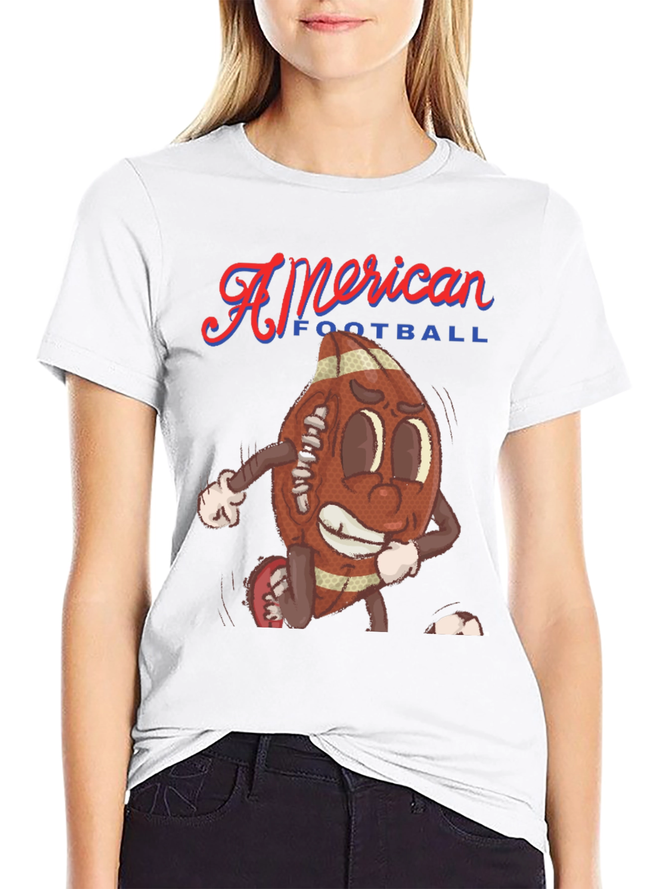 American Football Cartoon Tee