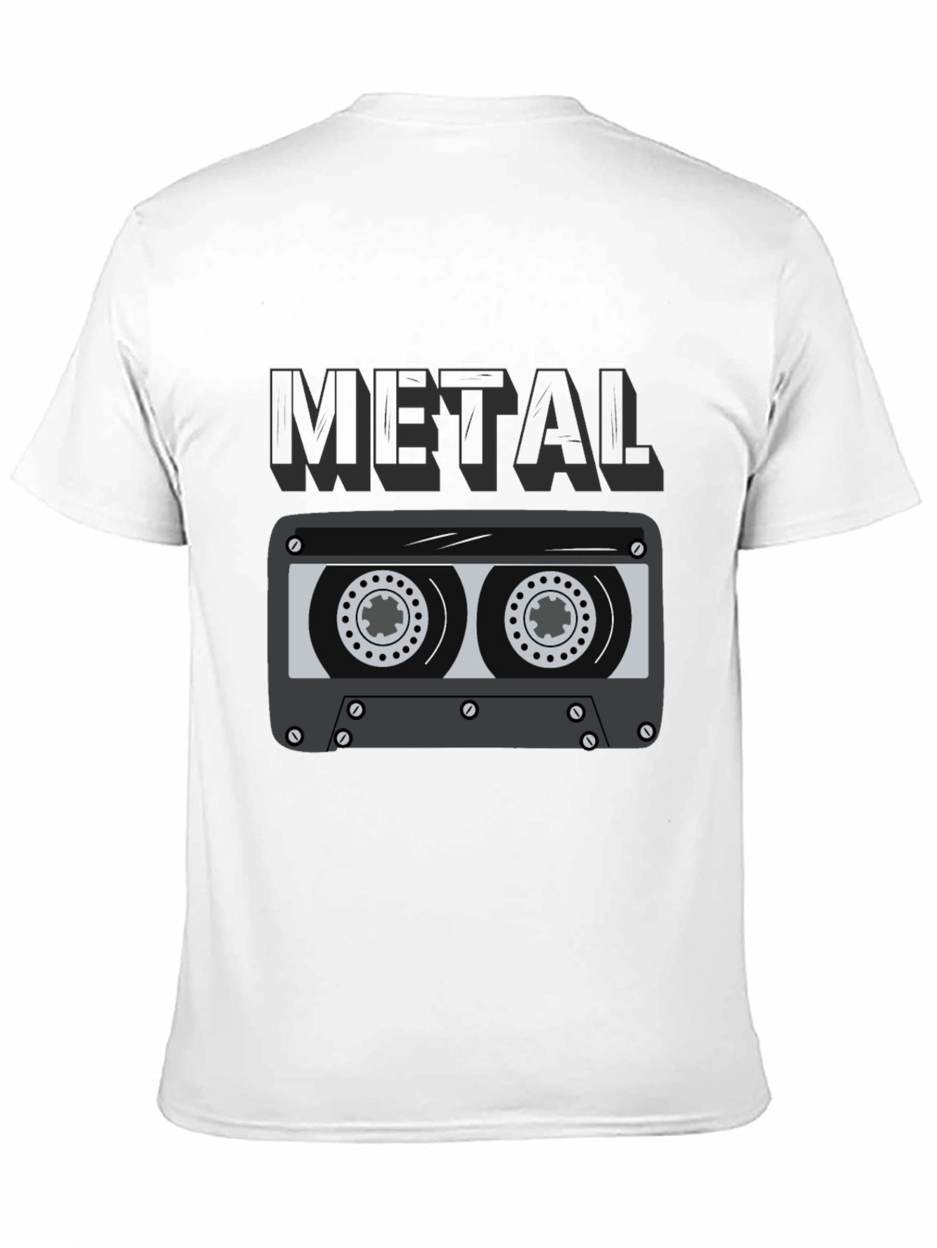 Metal Cassette Tape Graphic T-Shirt