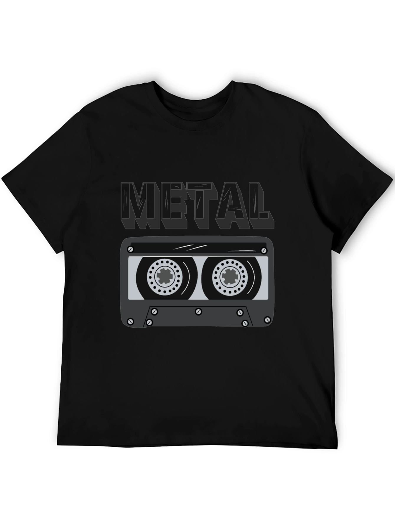Metal Cassette Tape Graphic T-Shirt