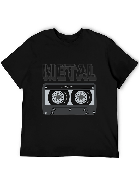 Metal Cassette Tape Graphic T-Shirt