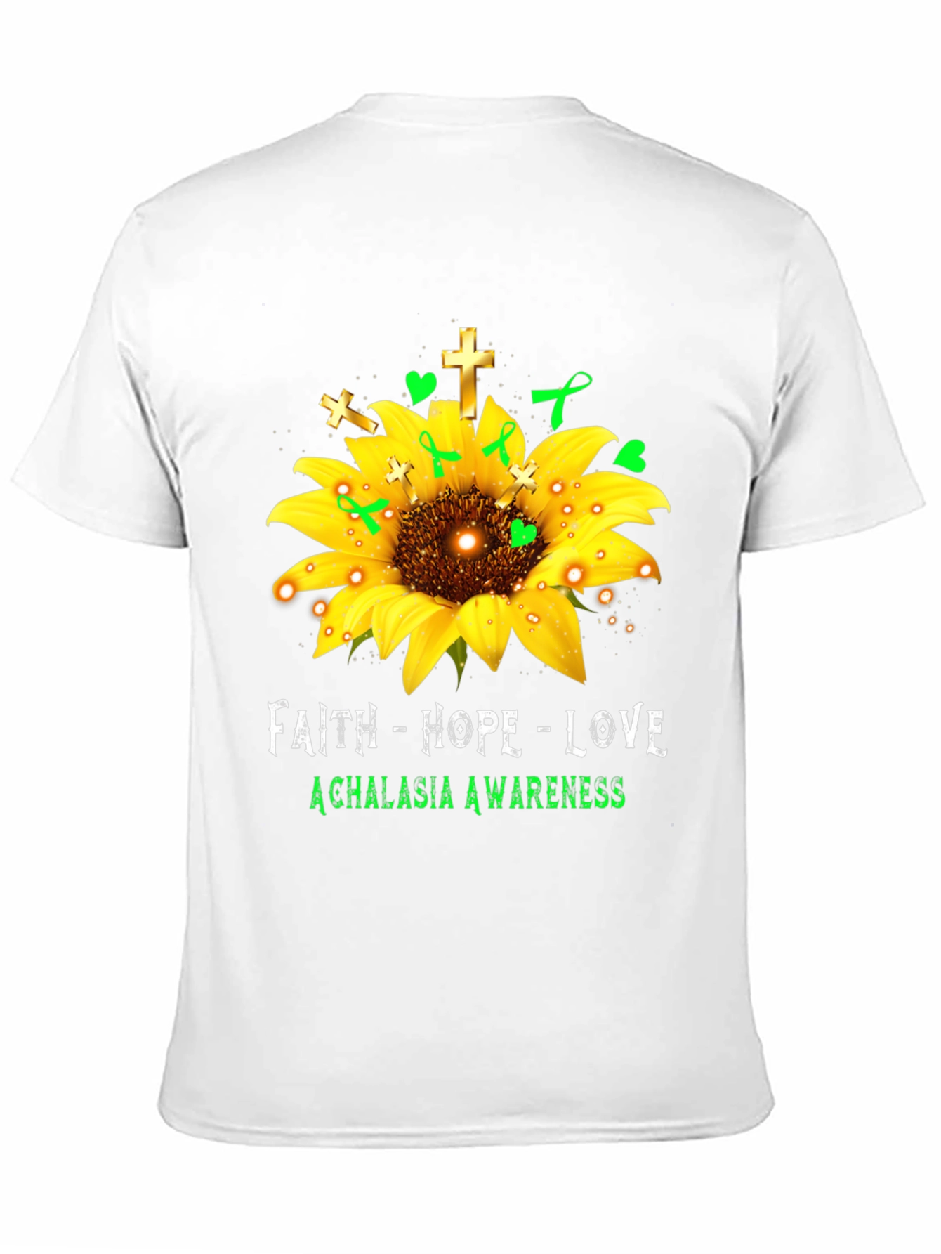 Faith Hope Love Achalasia Awareness T-Shirt