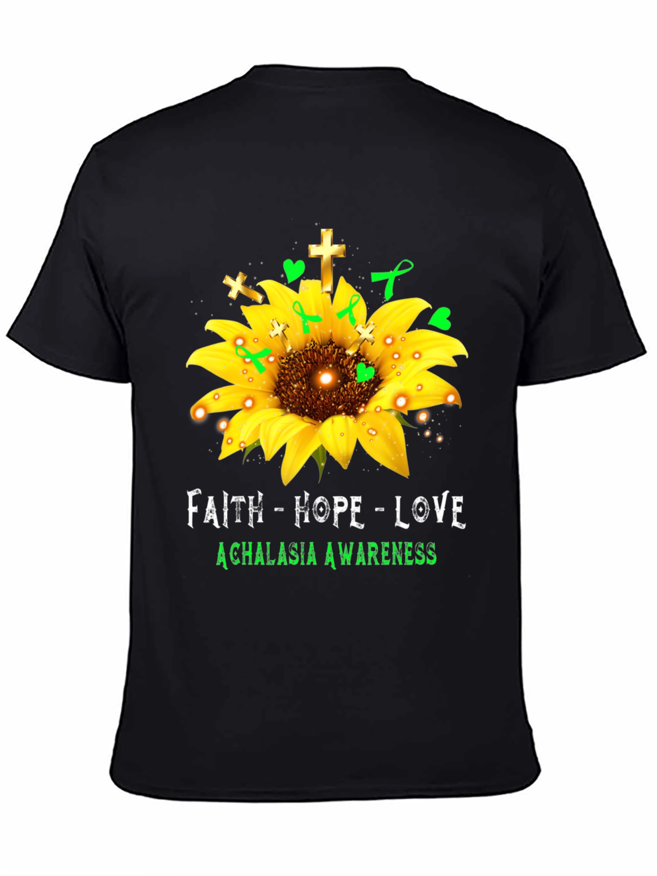 Faith Hope Love Achalasia Awareness T-Shirt