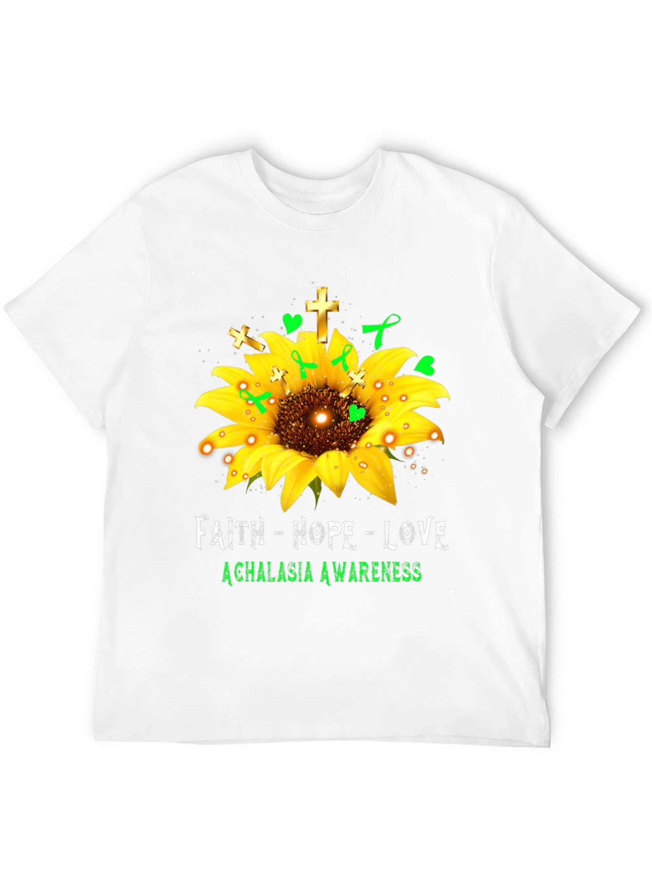 Faith Hope Love Achalasia Awareness T-Shirt