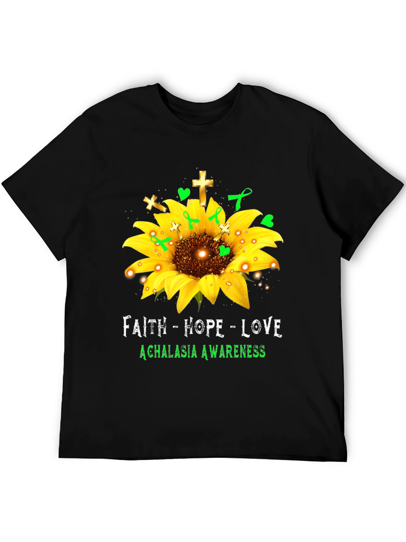 Faith Hope Love Achalasia Awareness T-Shirt